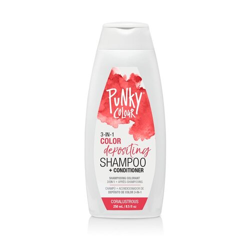 PUNKY COLOUR 3-in-1 SHAMPOO - Coralustrous 250ml