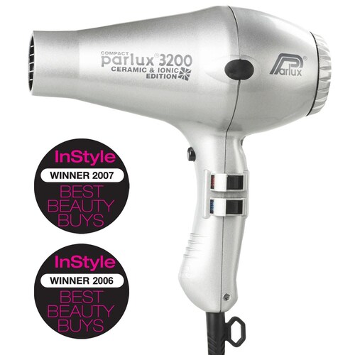 PARLUX 3200 IONIC + CERAMIC COMPACT HAIR DRYER - Silver