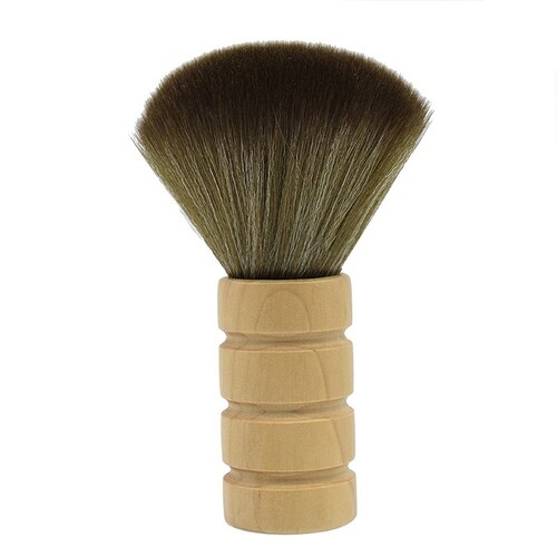 BARBER NECK BRUSH - Light Wooden Brown