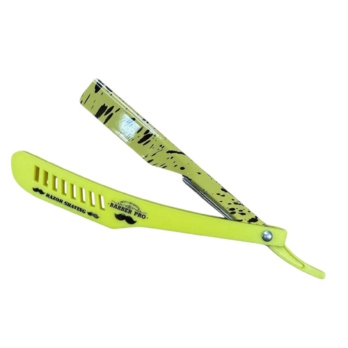 BARBER PRO RAZOR HOLDER - Yellow Camo Handle