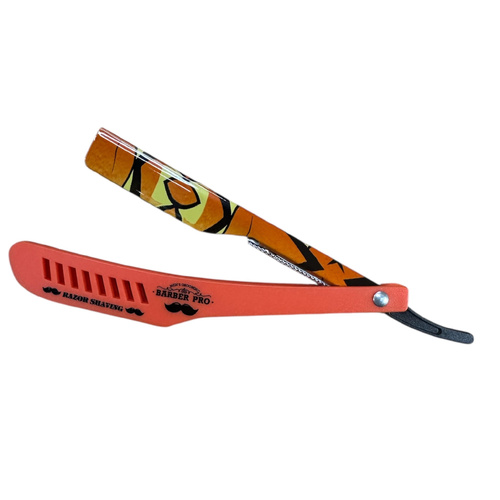 BARBER PRO RAZOR HOLDER - Orange Camo Handle