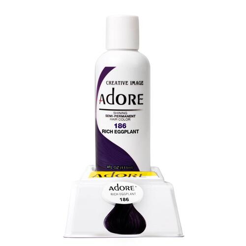 ADORE SEMI PERMANENT HAIR COLOUR - Rich Eggplant-186