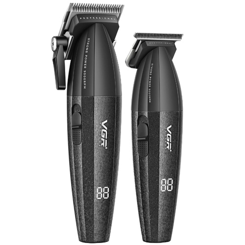 VGR V-640 S2 PROFESSIONAL BARBER COMBO - BLACK 