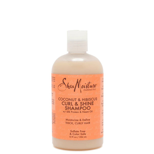 SHEA MOISTURE COCONUT & HIBISCUS CURL & SHINE SHAMPOO 384ml