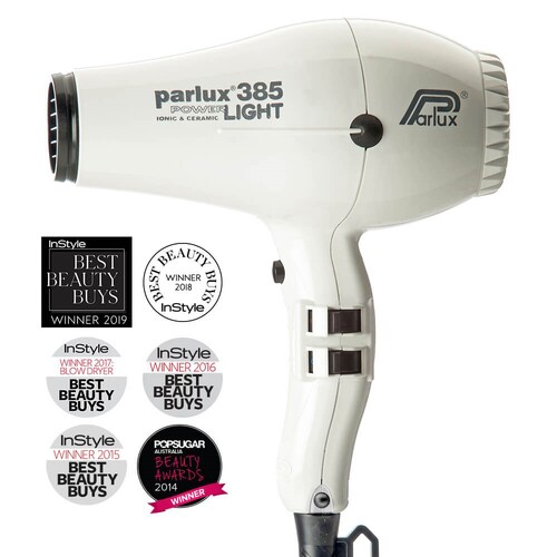 PARLUX 385 POWER LIGHT CERAMIC & IONIC HAIR DRYER - White