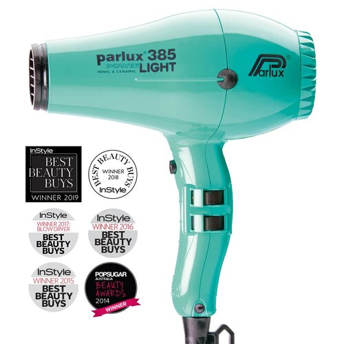 PARLUX 385 POWER LIGHT CERAMIC & IONIC HAIR DRYER - Aquamarine