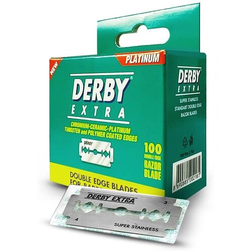 DERBY EXTRA DOUBLE EDGE BLADES - x100 Razor Blade