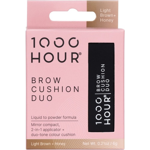 1000 HOUR BROW CUSHION DUO - LIGHT BROWN + HONEY 6g