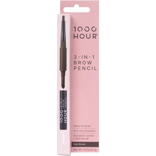 1000 HOUR 3 IN 1 BROW PENCIL - DARK BROWN 2.1g