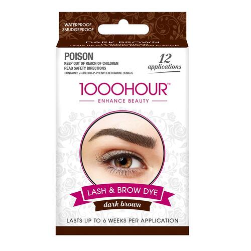 1000 HOUR LASH BROW DYE KIT - Dark Brown