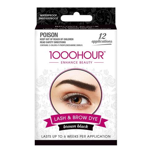 1000 HOUR LASH BROW DYE KIT - Brown Black