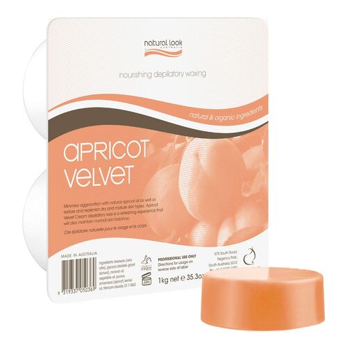 NATURAL LOOK APRICOT VELVET HOT WAX 1kg