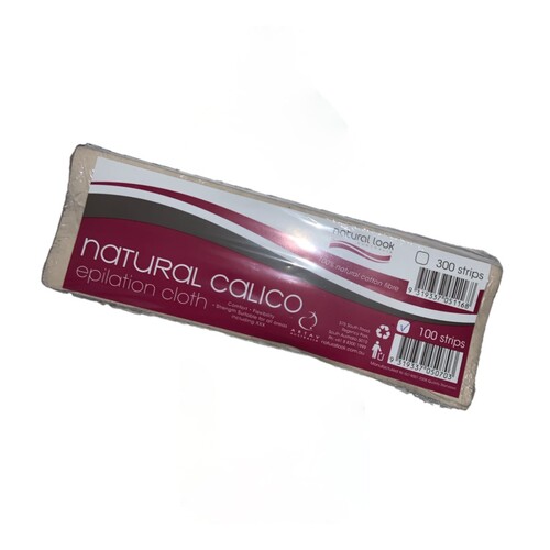 NATURAL LOOK NATURAL CALICO EPILATION CLOTH - 100 Strips