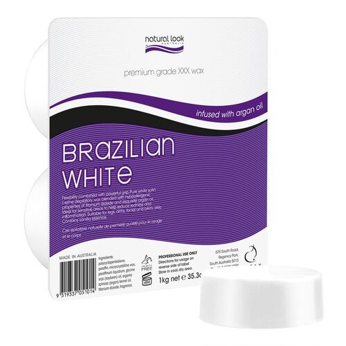 NATURAL LOOK BRAZILIAN WHITE HOT WAX 1kg