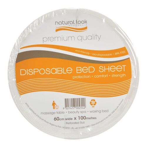 NATURAL LOOK PERFORATED DISPOSABLE BED SHEET