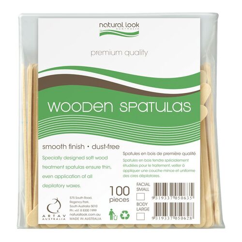 NATURAL LOOK WOODEN SPATULAS FACIAL-SMALL 500pcs