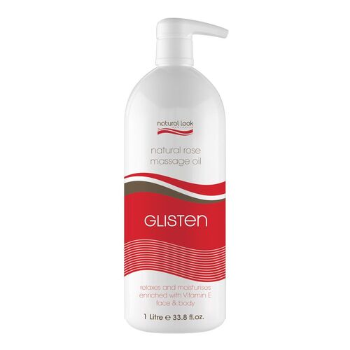 NATURAL LOOK GLISTEN ROSE MASSAGE OIL 1Litre