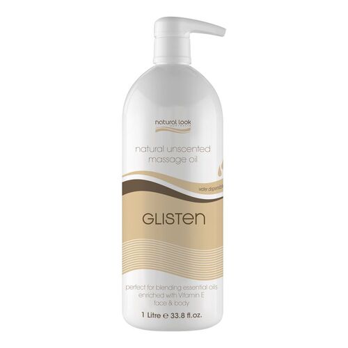 NATURAL LOOK GLISTEN UNSCENTED MASSAGE OIL 1Litre