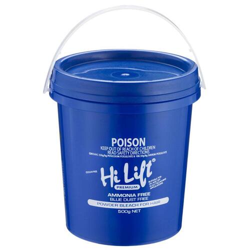 HI LIFT AMMONIA FREE BLUE BLEACH 500g TUB