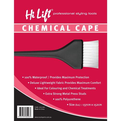 HI LIFT DELUXE COLOUR & CHEMICAL CAPE - Black