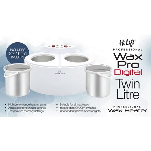 HI LIFT WAX PRO DIGITAL TWIN LITRE - White