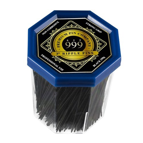 PREMIUM PIN COMPANY 999 3" RIPPLE PINS Black