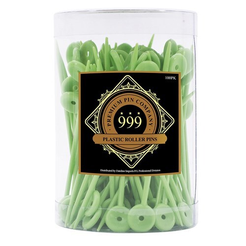 999 MEDIUM PLASTIC ROLLER PINS 701 (100pcs) Green