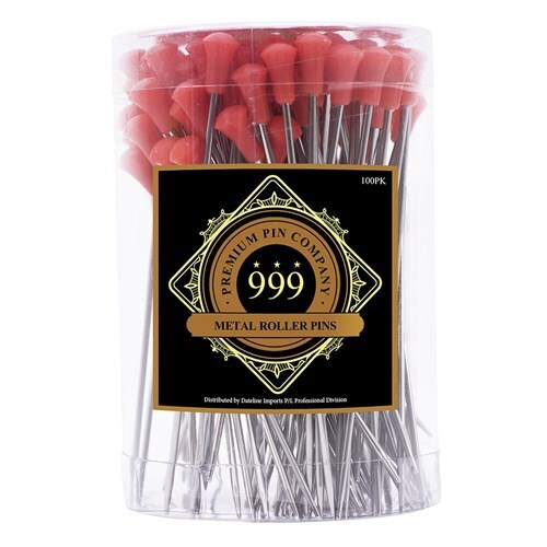 999 LONG STAINLESS STEEL ROLLER PINS 602 (100pcs) Red
