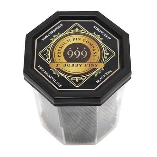 PREMIUM PIN COMPANY 999 3" BOBBY PINS Black