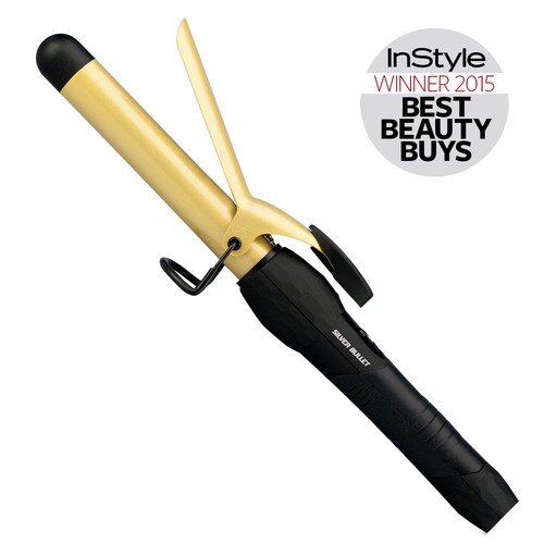 SILVER BULLET FASTLANE GOLD 25mm CERAMIC CURLING IRON