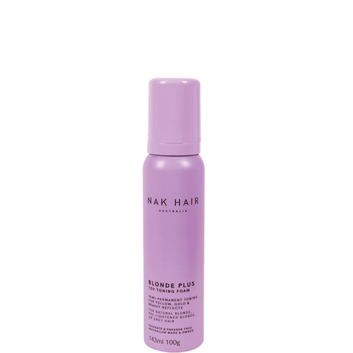 NAK HAIR BLONDE PLUS 10v TONING FOAM MOUSSE 143ml