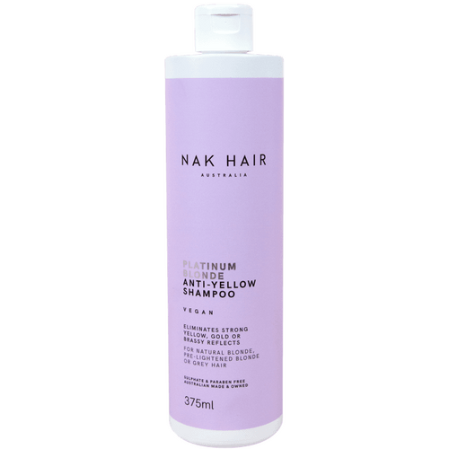 NAK HAIR PLATINUM BLONDE ANTI-YELLOW SHAMPOO 375ml