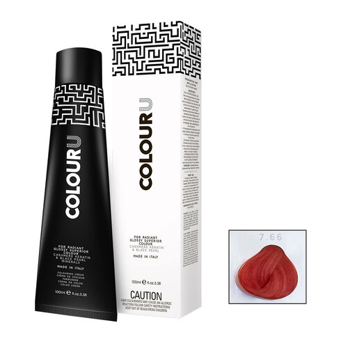 7.66 COLOUR U Intense Red 100ml