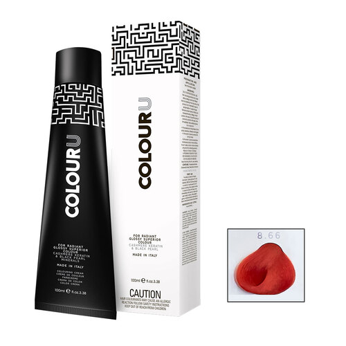 8.66 COLOUR U Intense Red 100ml