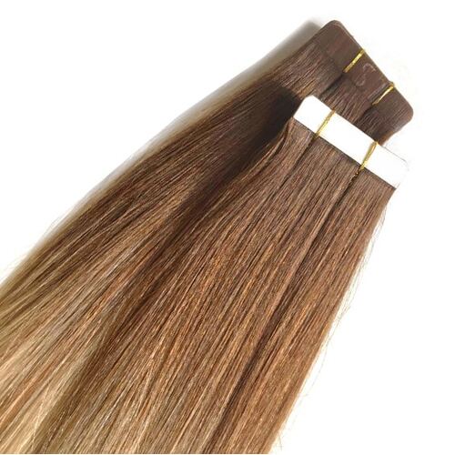 Seamless1 Coffee n Cream Ultimate Balayage Tape Hair Extensions 25” 20pcs