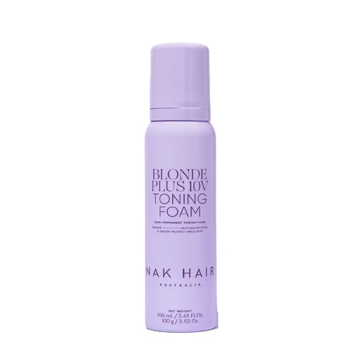 NAK HAIR BLONDE PLUS 10v TONING FOAM MOUSSE 106ml