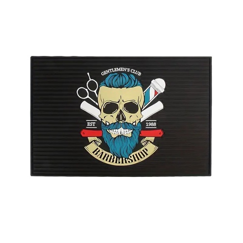 BARBER SHOP GENTLEMENT'S CLUB RUBBER TOOL MAT - 45x30cm