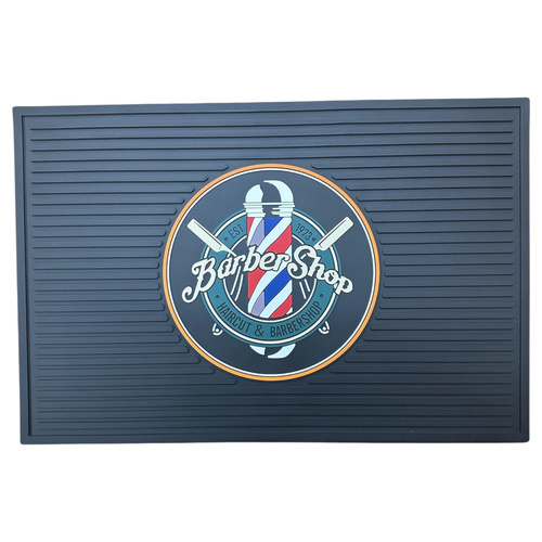 HAIRCUT & BARBERSHOP BARBER RUBBER TOOL MAT - 45x30cm