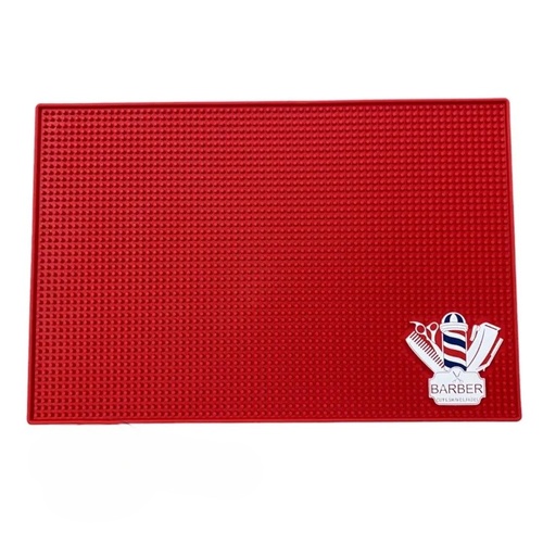 BARBER POLE MAT RED - 45x30cm (Large)
