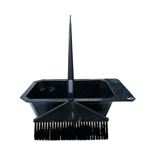 LARGE TINT BOWL & XL TINT BRUSH SET - Black Marble