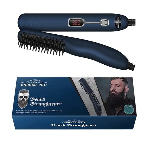 BARBER PRO BEARD STRAIGHTENER - Blue