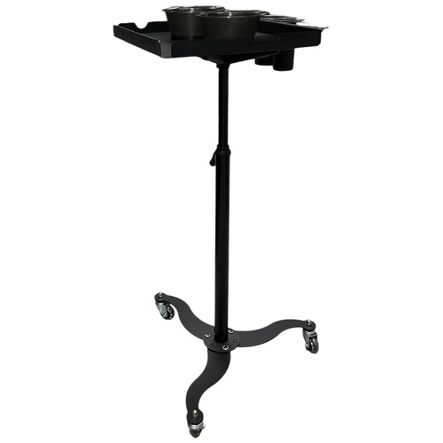 PROFESSIONAL HAIR EXTENSION & COLOUR WORKSTATION TROLLEY WITH MAGNETIC TIN T BOWLS