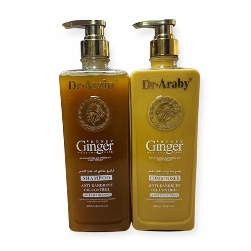 DR ARABY HONEY GINGER SHAMPOO & CONDITIONER DUO 800ml