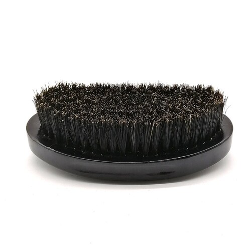 BEARD BRUSH OVAL SHAPED - Black