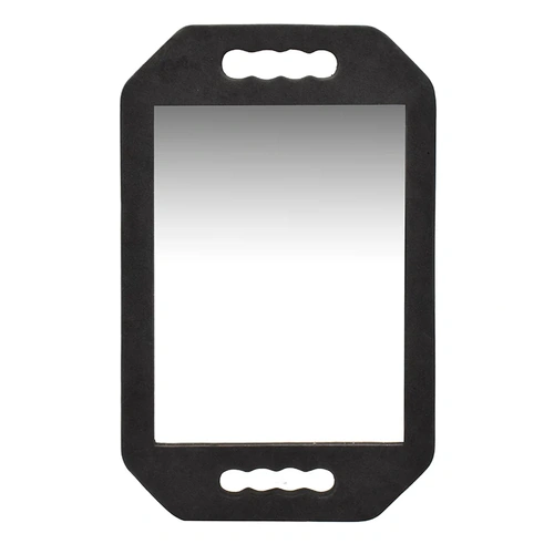 HAIRDRESSING RECTANGLE FOAM MIRROR - BLACK