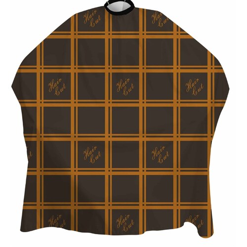 DINCER CUTTING CAPE CHECKERED - Brown & Gold