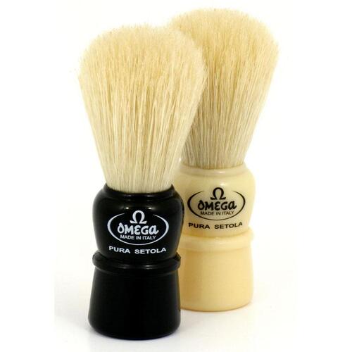 OMEGA TRAVEL SHAVING BRUSH - Black