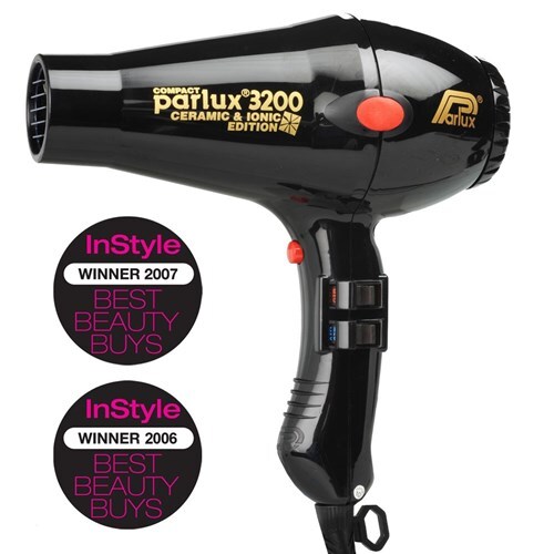 PARLUX 3200 IONIC + CERAMIC HAIR DRYER - Black